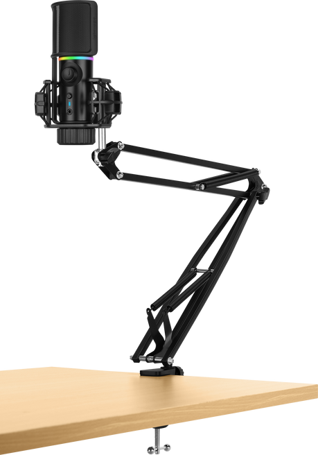 Streamplify MIC RGB Mikrofon incl. Mic-arm - Sort Streamplify