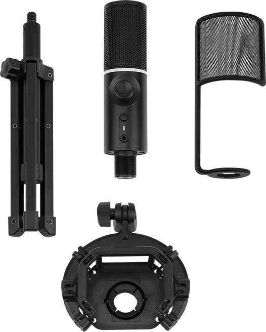 Streamplify MIC RGB Tripod Mikrofon - Sort Streamplify