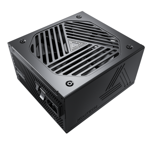 Montech Titan 850W - Full modulär, 80+ guld &amp; Cybenetics Gold, ATX 3.0, 12VHPWR-kontakt