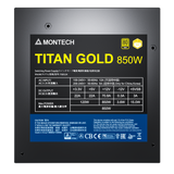 Montech Titan 850W - Full modulär, 80+ guld &amp; Cybenetics Gold, ATX 3.0, 12VHPWR-kontakt
