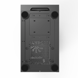 Montech X3 Glas Sort - 6 Fans Inkluderet (Statisk RGB) - Tempereret Glas Side