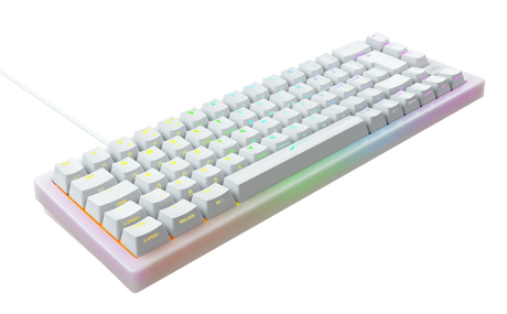 Xtrfy K5 RGB, Compact 65% Transparent Hvid Xtrfy