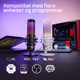 HyperX QuadCast S Mikrofon - Vit