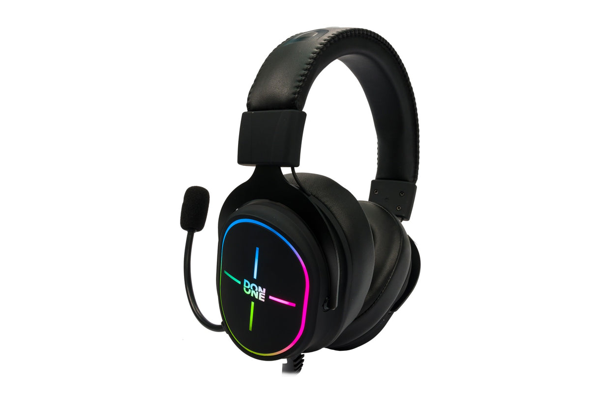 DON ONE - GH300 RGB MK2 Gaming Hovedtelefoner med aftagelig mikrofon DON ONE