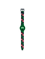Minecraft digital armbandsklocka med creeper och TNT