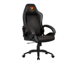 Cougar Fusion Black Gamer Stol Sort Orange Cougar