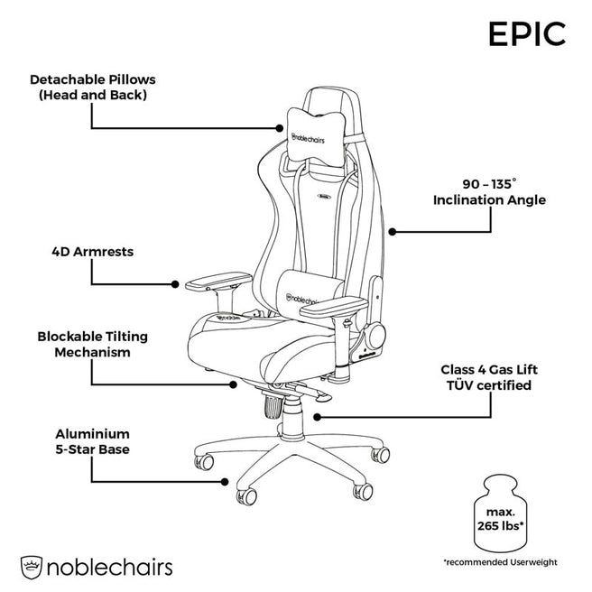 noblechairs EPIC Black/Red noblechairs