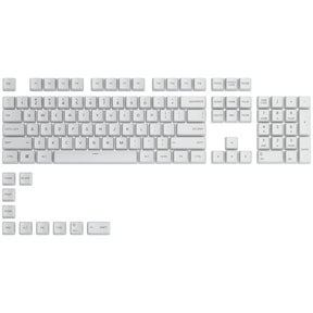 Glorious GPBT Keycaps - 114 PBT Caps, ANSI, US Layout, Arctic White Glorious