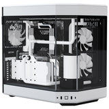 Hyte Y60 Midi Tower - Black/White, PCI-e 4.0, Panoramic Glass View HYTE