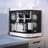 Hyte Y60 Midi Tower - Black/White, PCI-e 4.0, Panoramic Glass View HYTE