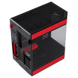 Hyte Y60 Midi Tower - Black/Red, PCI-e 4.0, Panoramic Glass View HYTE