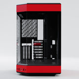 Hyte Y60 Midi Tower - Black/Red, PCI-e 4.0, Panoramic Glass View HYTE