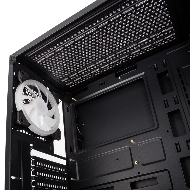 Kolink Observatory RGB Midi-Tower, Tempered Glass - Black Window Kolink