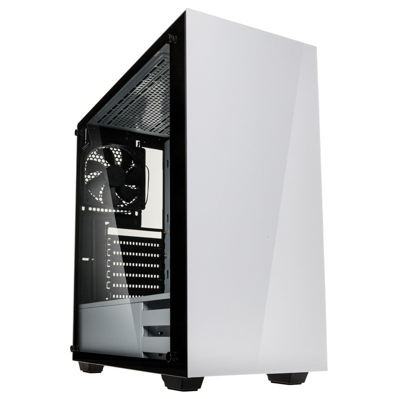 Kolink Stronghold Midi-Tower, Tempered Glass - White Window Kolink