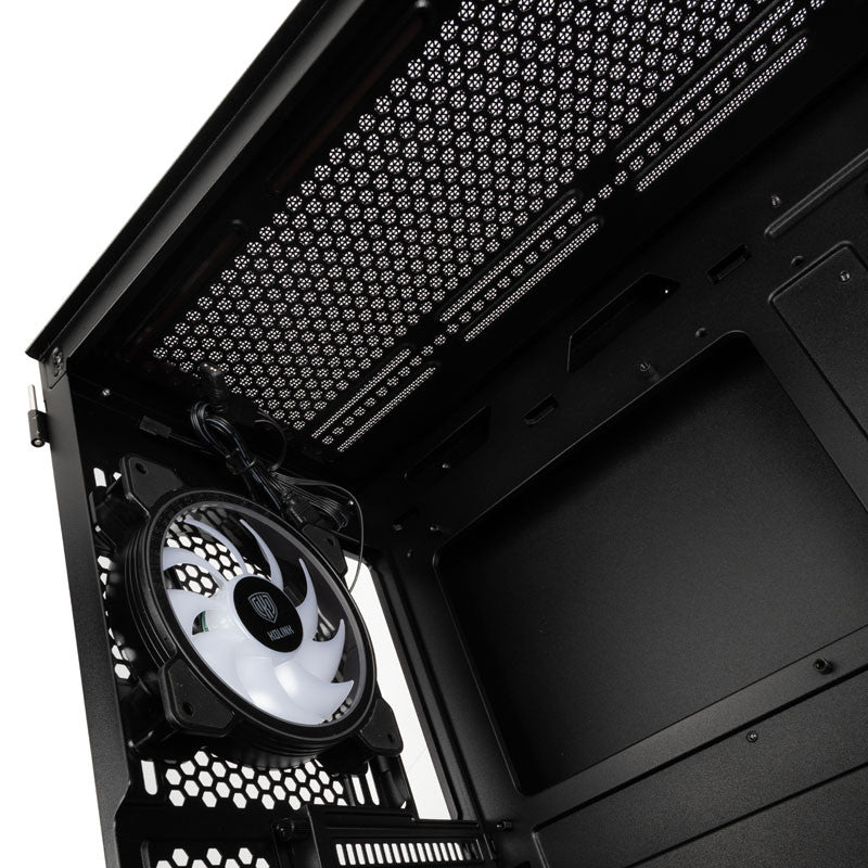 Kolink Observatory Y Mesh ARGB Midi-Tower Gaming Case-Black Window Kolink