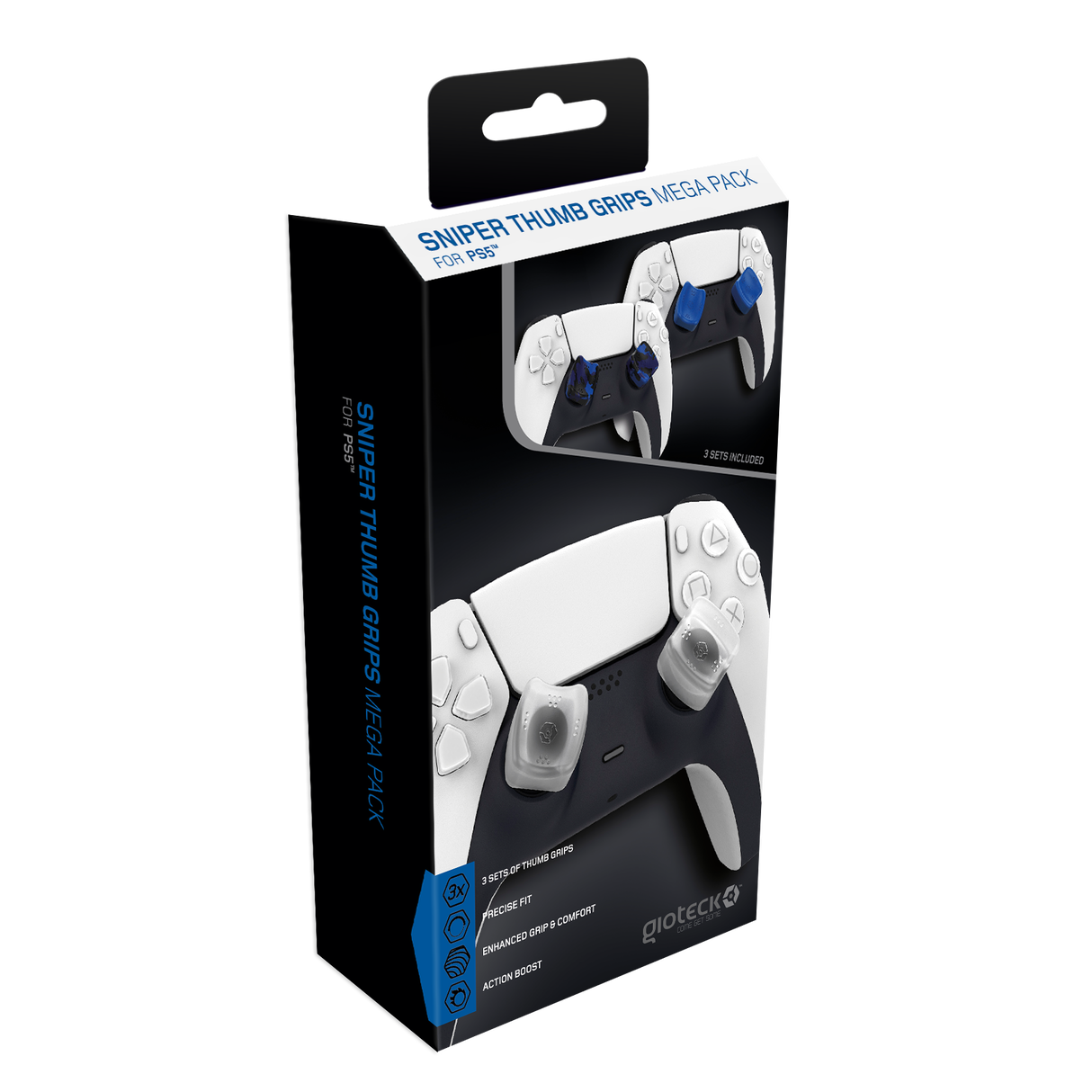 Gioteck Sniper Tumgrepp Megapack (3-set)