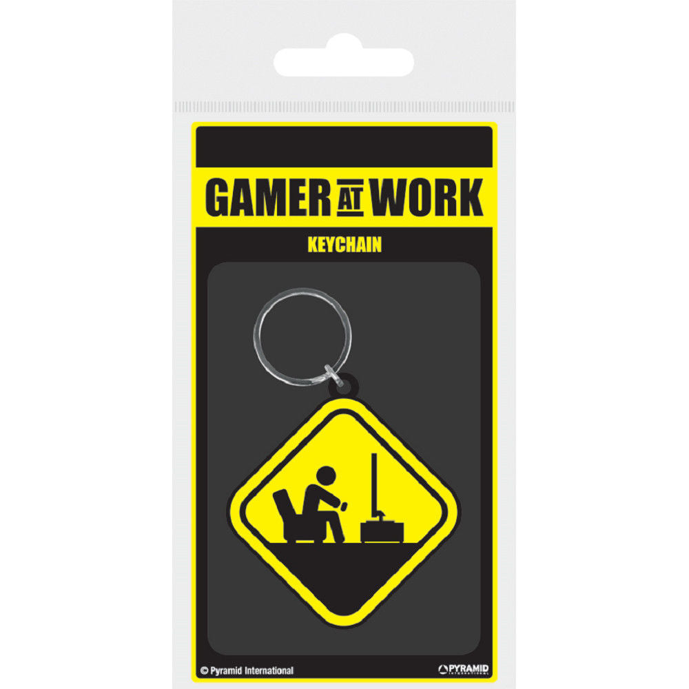 Gamer på jobbet - Varningssignal nyckelring