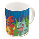 Färgskiftande mugg Squirtle - Pikachu - Charmander och Bulbasaur 325 ml