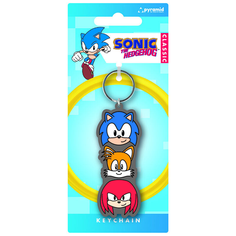 Sonic The Hedgehog (Trio Stack) PVC-nyckelring