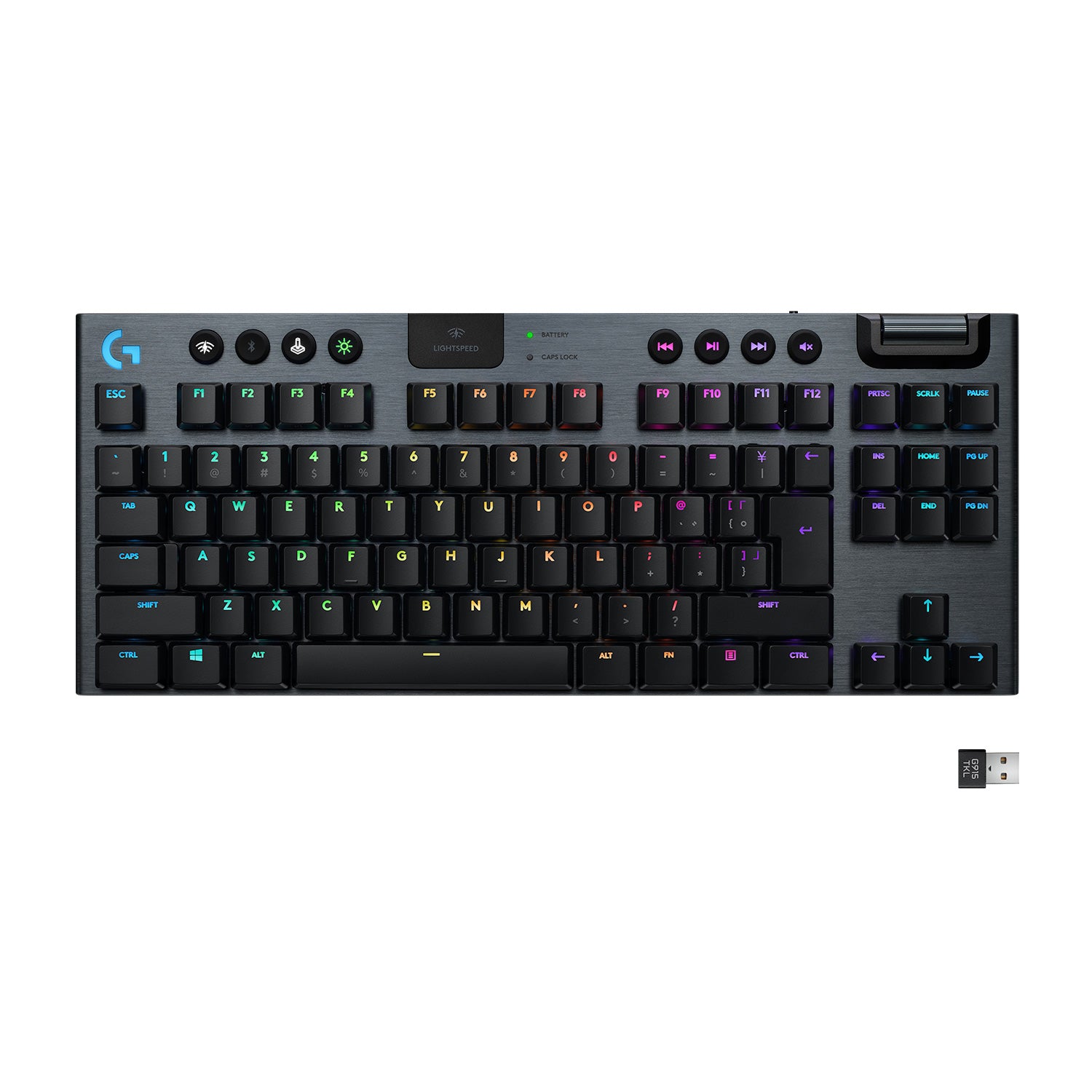 Logitech - G915 TKL Clicky Gaming Tangentbord - Nordisk Layout 