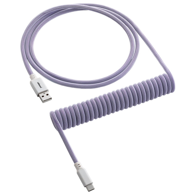 CableMod Classic Coiled Keyboard Kabel USB-C till USB Typ A, Rum Raisin