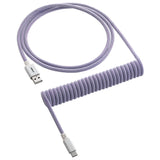 CableMod Classic Coiled Keyboard Kabel USB-C till USB Typ A, Rum Raisin