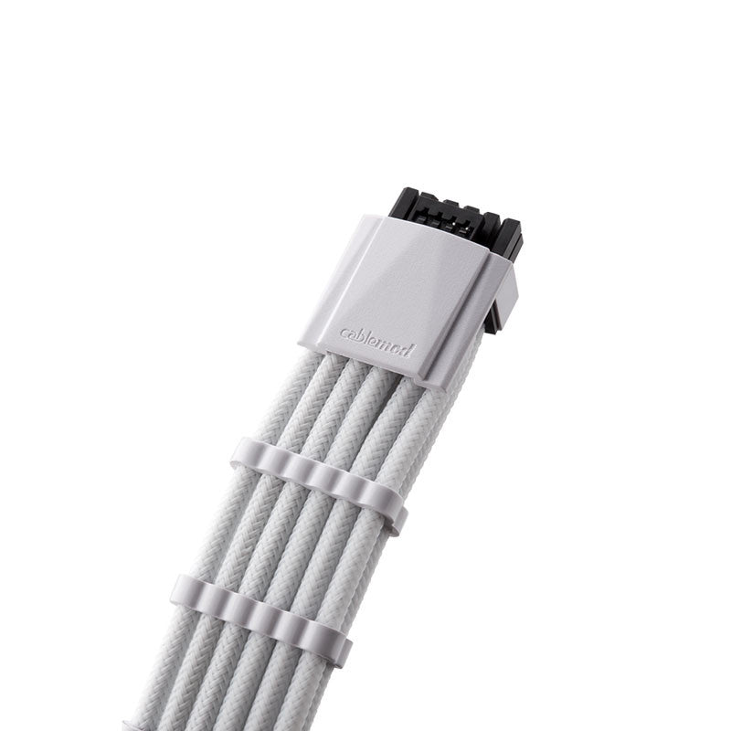 CableMod RT-Series Pro ModMesh 12VHPWR till 3x PCI-e-kabel för ASUS/Seasonic - 60 cm, vit